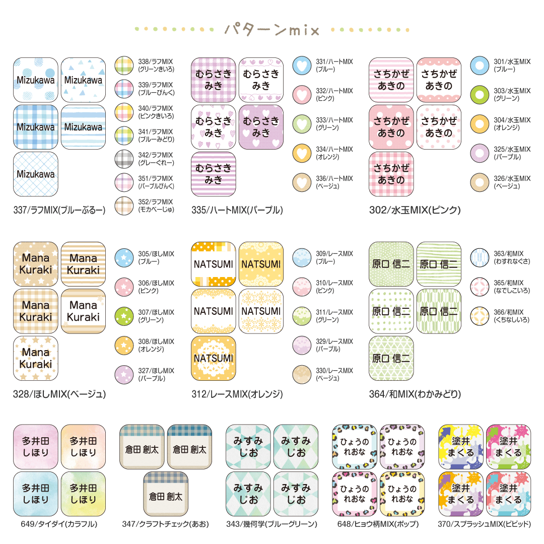 パターンmix