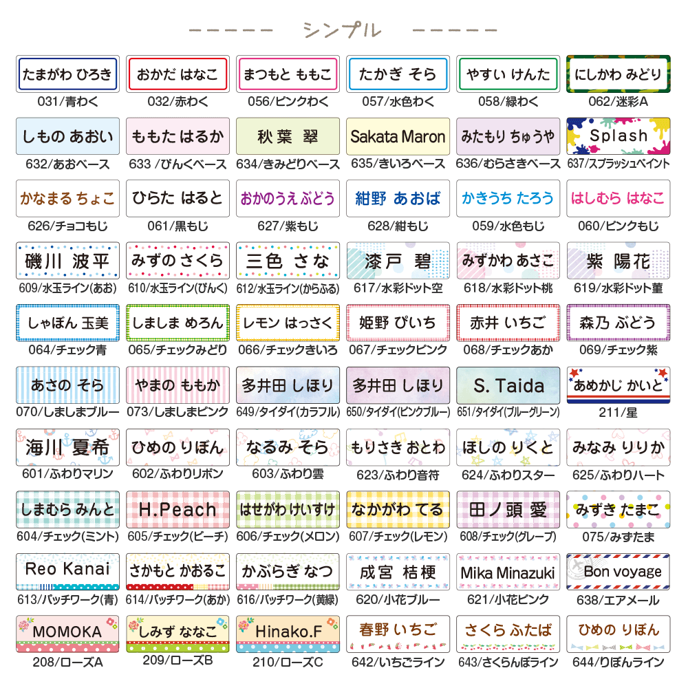アイロン透明タイプの布用お名前シールで入園準備 シールdeネーム